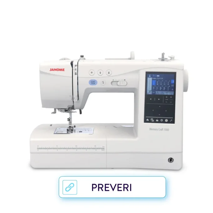 Šivalno-vezilni stroj Janome Memory Craft 1000