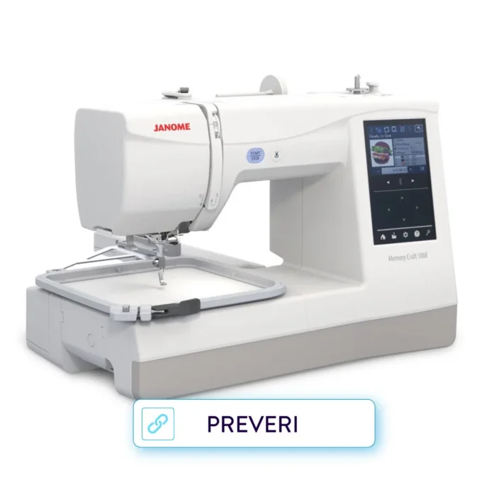 Vezilni stroj Janome Memory Craft 100E