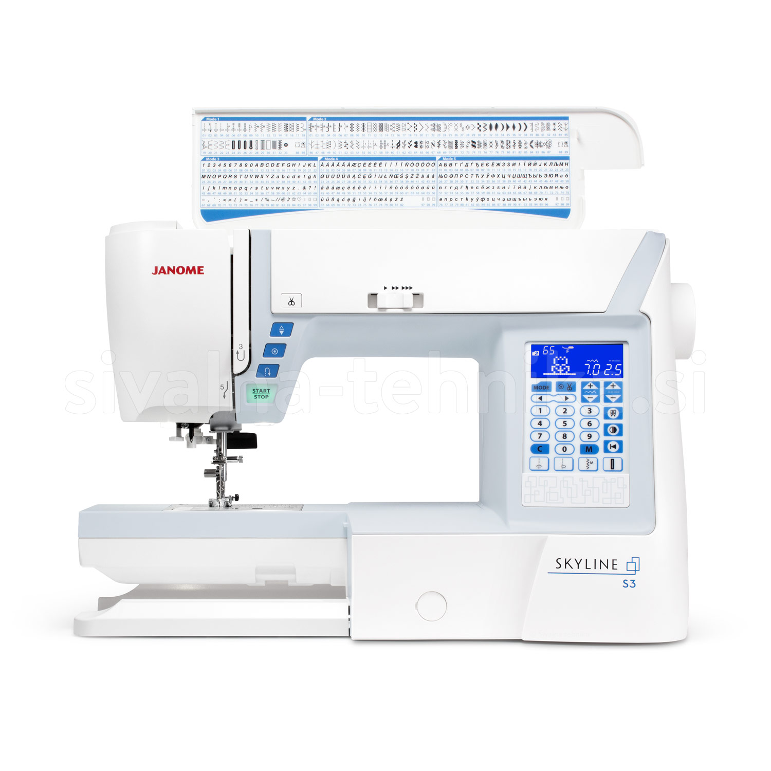 JANOME SKYLINE S3 Šivalna tehnika