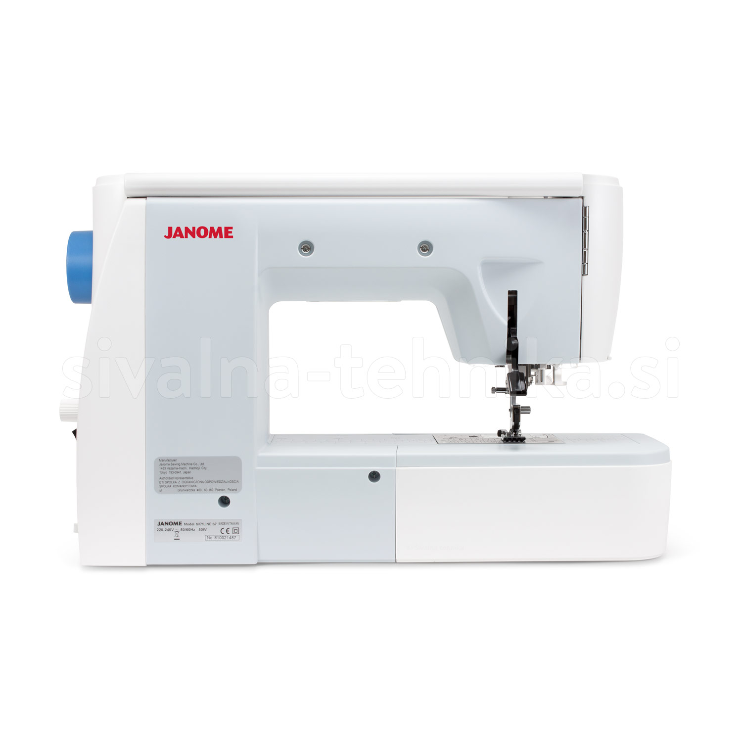 JANOME SKYLINE S7 Šivalna tehnika
