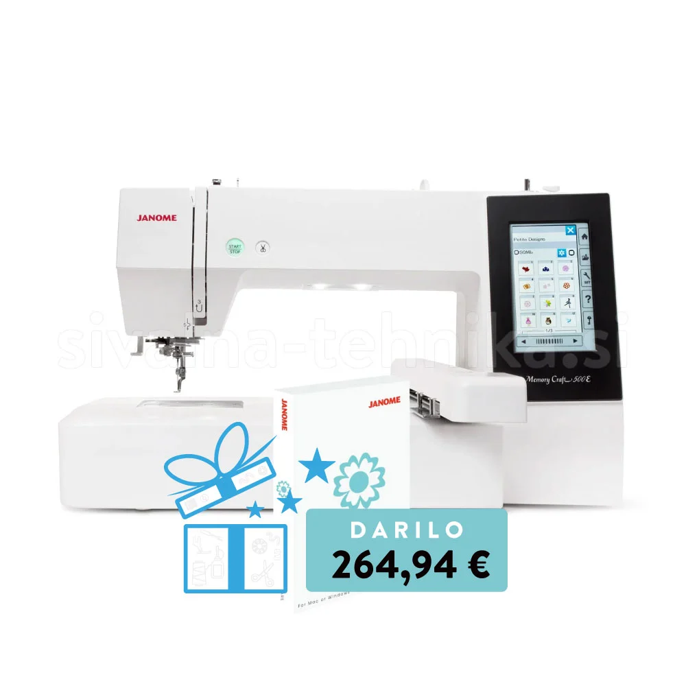 JANOME MEMORY CRAFT 500E ARTISTIC SET