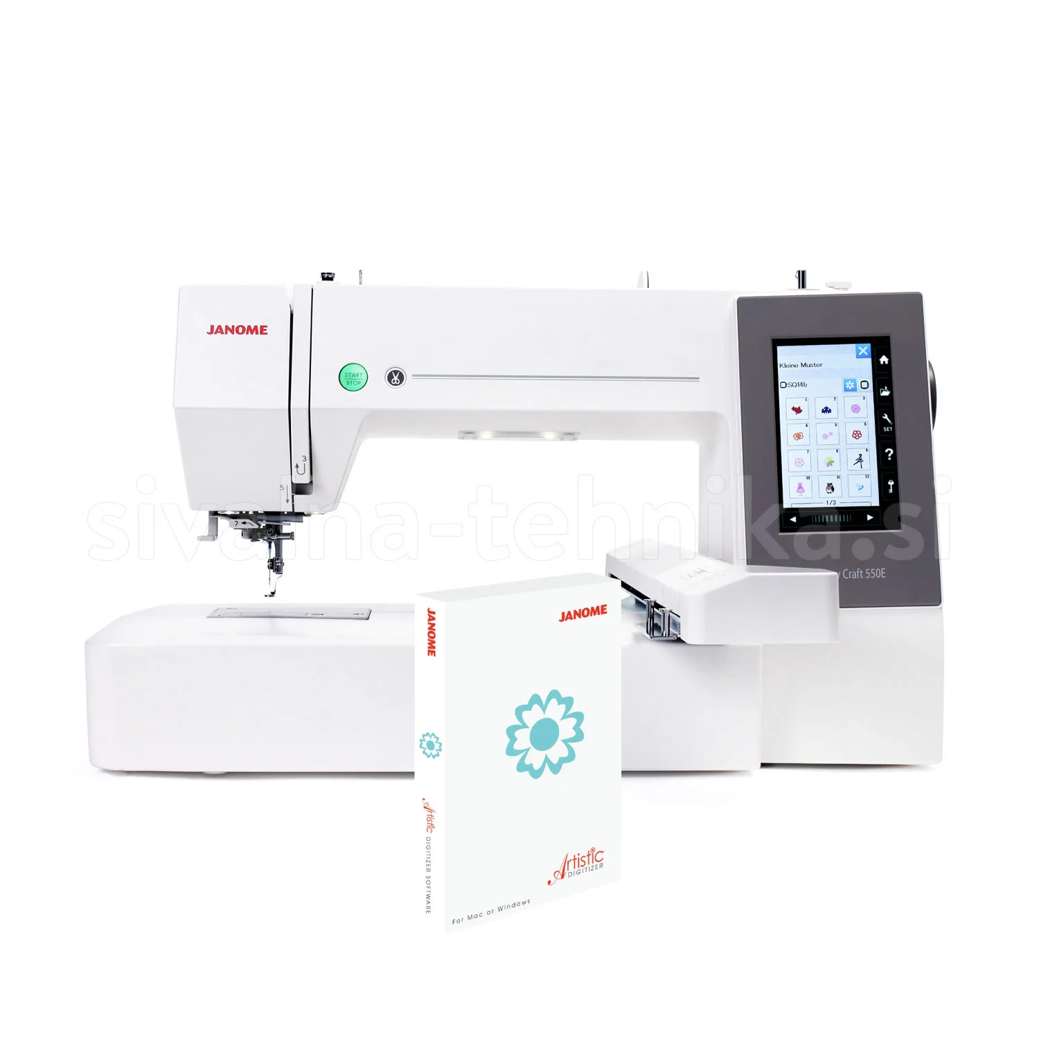 JANOME MEMORY CRAFT 550E ARTISTIC SET