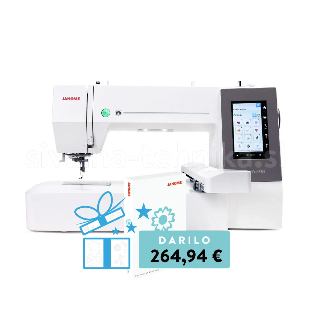 JANOME MEMORY CRAFT 550E ARTISTIC SET