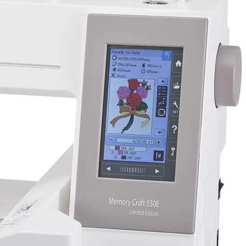 JANOME MEMORY CRAFT 550E ARTISTIC SET