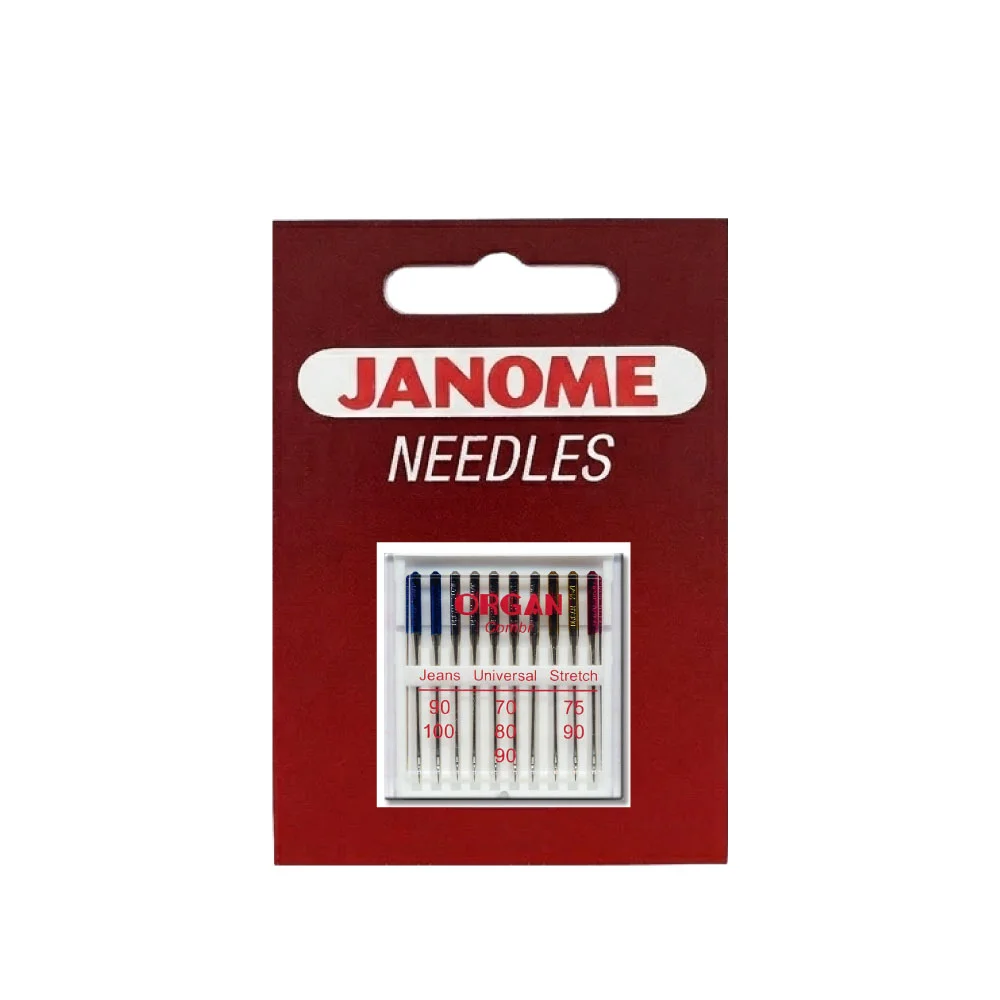 IGLE JANOME COMBIBOX - mešane 10x