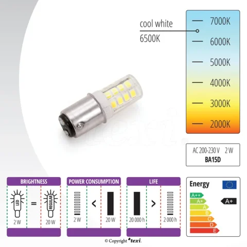 TEXI LED BA15D